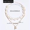 Sunflower Pendant Necklace With Geometric Shell Charm For Women Summer Fashion Accessory