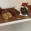 Spring and Autumn New 2025 French Casual Doudou Shoes Tassel Soft Lazy Shoes Flat Bottom Fashion Round Head Small Leather Shoes Women