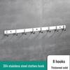 JINGRUIXIANG 304 Stainless Steel 8-Hook Rack
