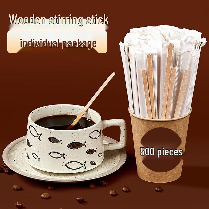 SHUANG YU Biodegradable Wooden Coffee Stir Sticks