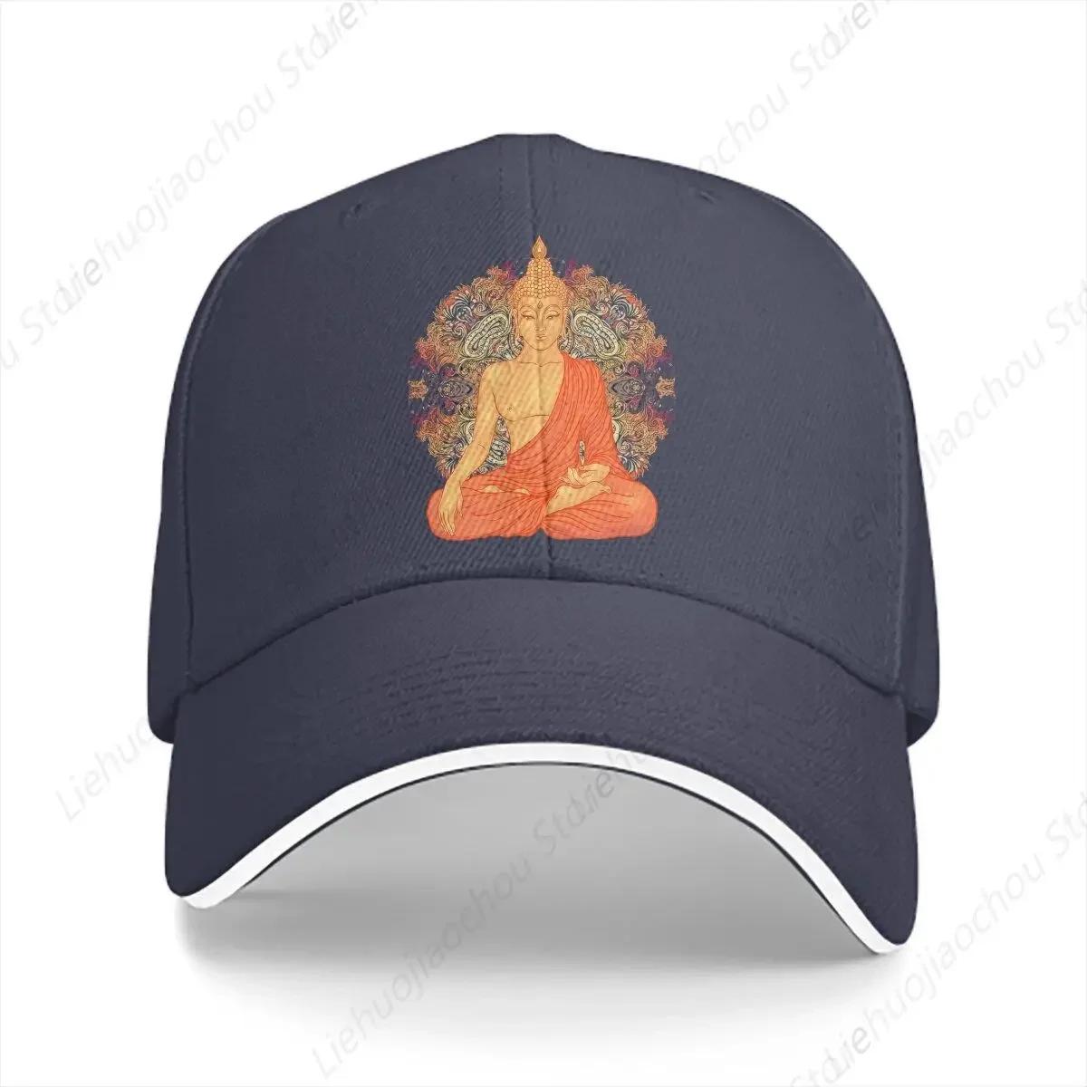 

Washed Unisex s Baseball Cap Golden Sports Snapback Caps Dad Hat Buddha Oriental Mysterious Culture Golf Hats One Size