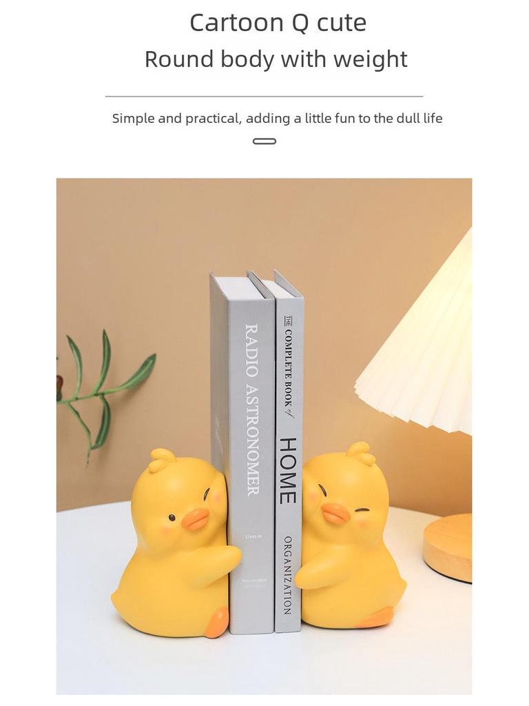 Adorable Yellow Duck Stickers: Book Holders & Home Décor - Ideal for Desktops, Living Rooms, Bedrooms, and Wine Cabinets. Free Shipping Included.