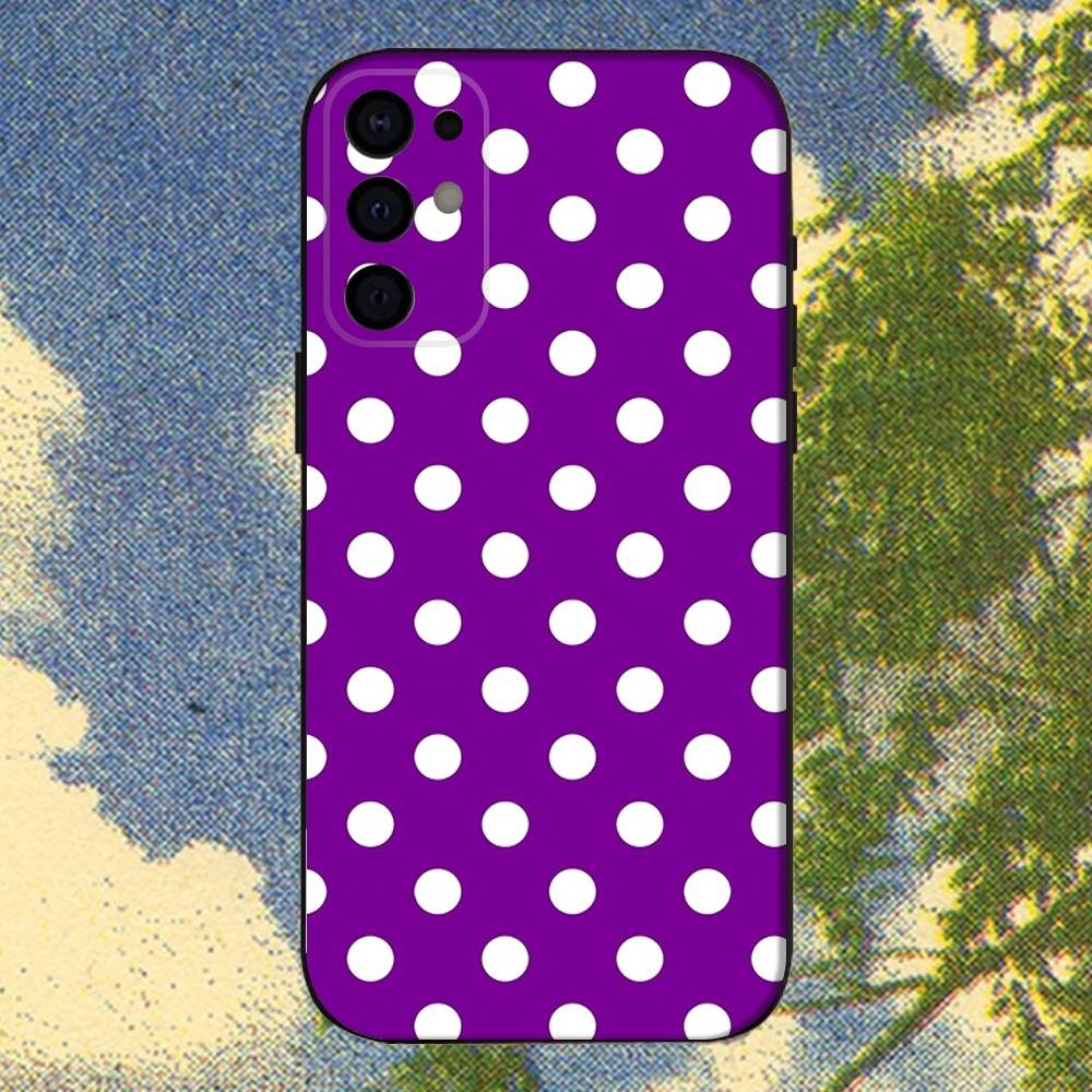 Polka Dots Art Phone Case For Samsung S25,S24,S21,S22,S23,S30,Ultra,S20,Plus,Fe,Lite,Note,10,9,5G Black Cover