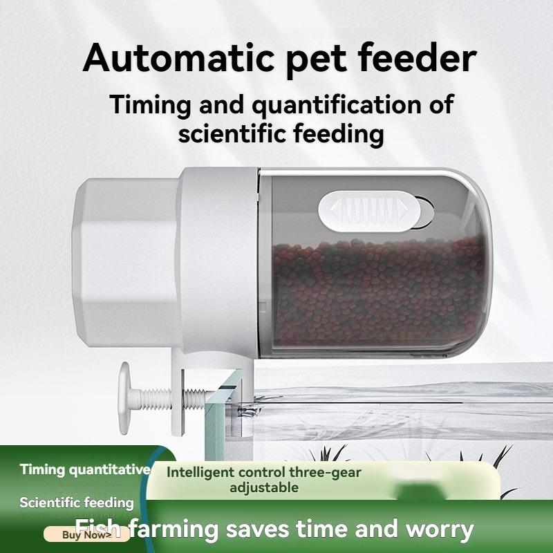 Aquarium fish tank automatic feeder intelligent timing three-speed adjustable small ornamental fish fish tank fish feeder