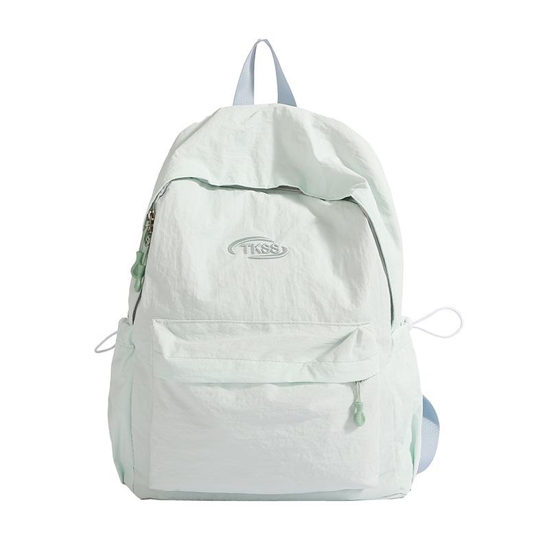 Minimalistischer leichter Rucksack für Damen - Vielseitige Unifarbe für Reisen und Schule (2025)