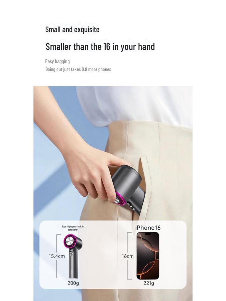 Remax Ultra-High Speed Handheld Fan with Powerful Wind Force