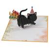 Papier Geburtstagskarte 3D Katze Tierkarten Heiße Feierkarte Katzenliebhaber
