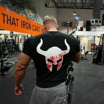 2022 Men's Cotton Short-Sleeve Sports T-Shirt - Trendy European & American Style