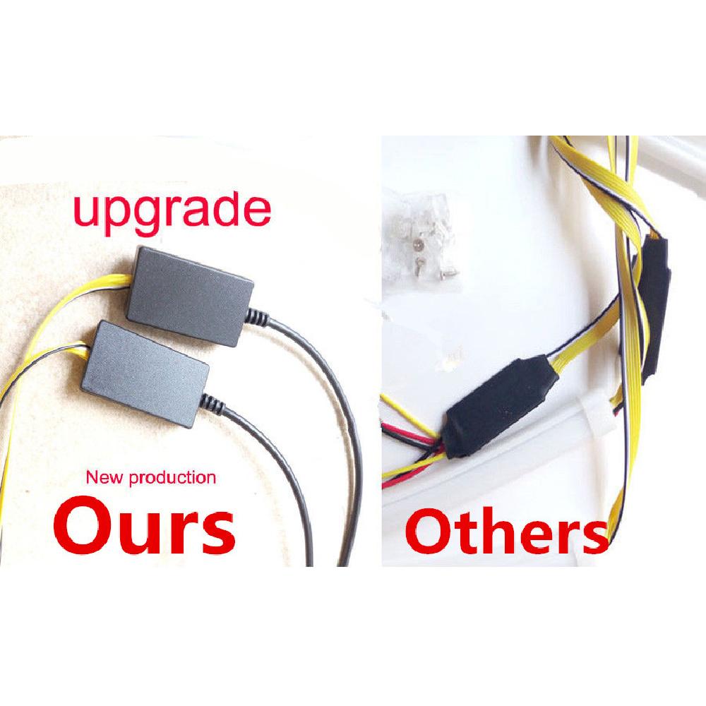 2 Pcs 60Cm Soft Flexible Car Flowing Led Light Strip Drl Turn Signal Lamps Dc12V