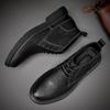 Men's Leather Shoes Retro  Boots High Top Leather Shoes