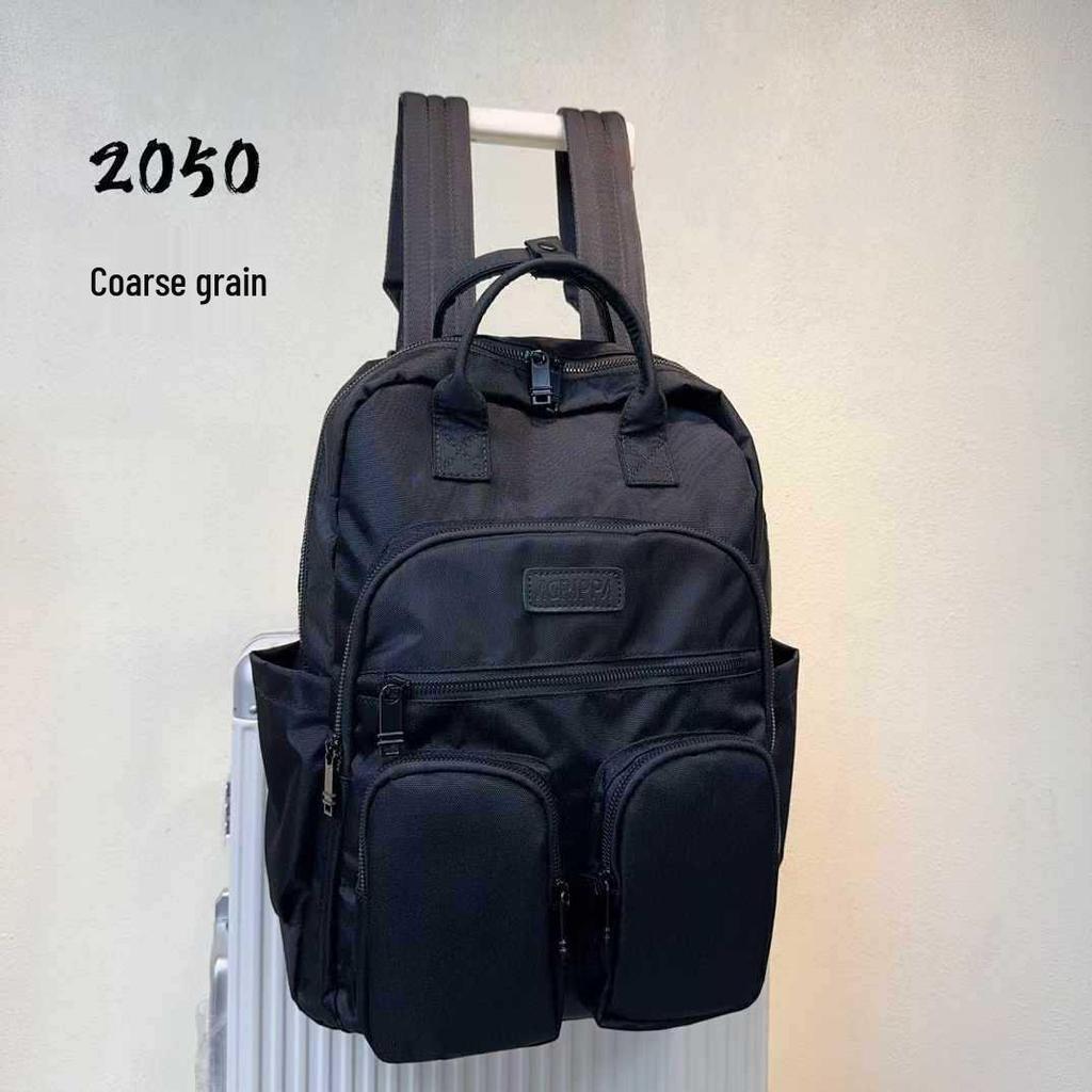 Stylish Nylon Multi-Pocket Laptop Backpack for Business and Commuting