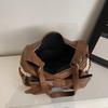 Damen Große Schleife Schultertasche - Weiche Kunstleder Hobo Tasche mit Spitzenverzierungen, Trendige Mode Handtasche für den Lässigen Täglichen Gebrauch & Einkaufen