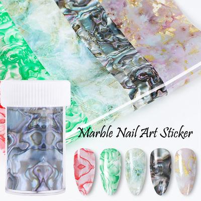 Autocollants pour ongles, série Marble-Grain