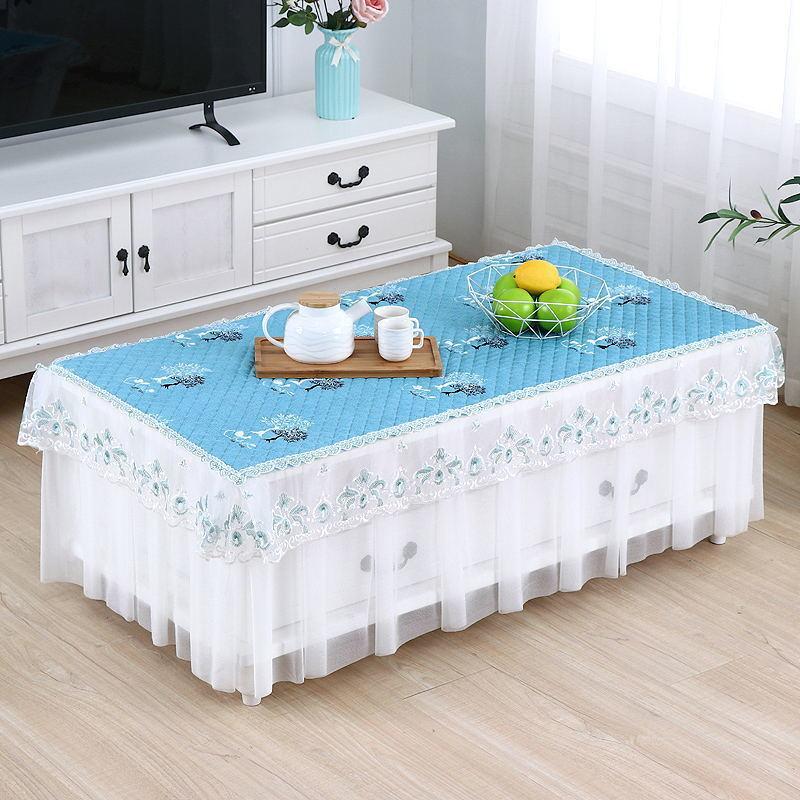 Living Room Coffee Table Table Cloth Coffee Table Cover All-inclusive Table Cloth Waterproof and Oil-proof Rectangular Coffee Table Mat