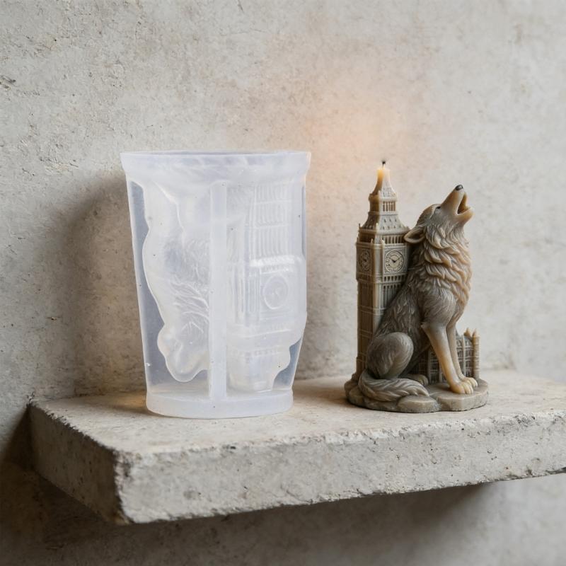 Artistic Animal And Landmark Themed Silicone Candlewax Mould For Crafting Decorative Candle And Soaps