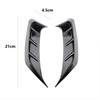 2Pcs Car Headlight Eyebrow Stickers Self Adhesive Taillamp Decoration Headlamp Eyebrow Cover for Auto Vehicle Automotive