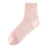Women Thin Mesh Lace Socks Seamless Mid-Calf Socks Breathable Lightweight Soft Fabric Stretchy Fit for Daily Wear