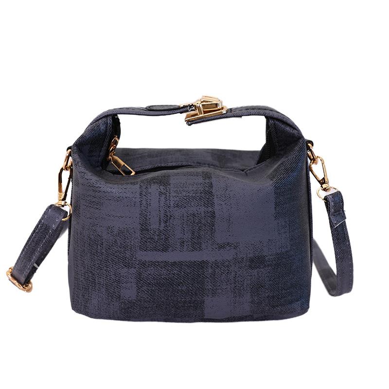 Spring new leopard print personality trend texture shoulder messenger bag simple retro casual handbag women чёрный