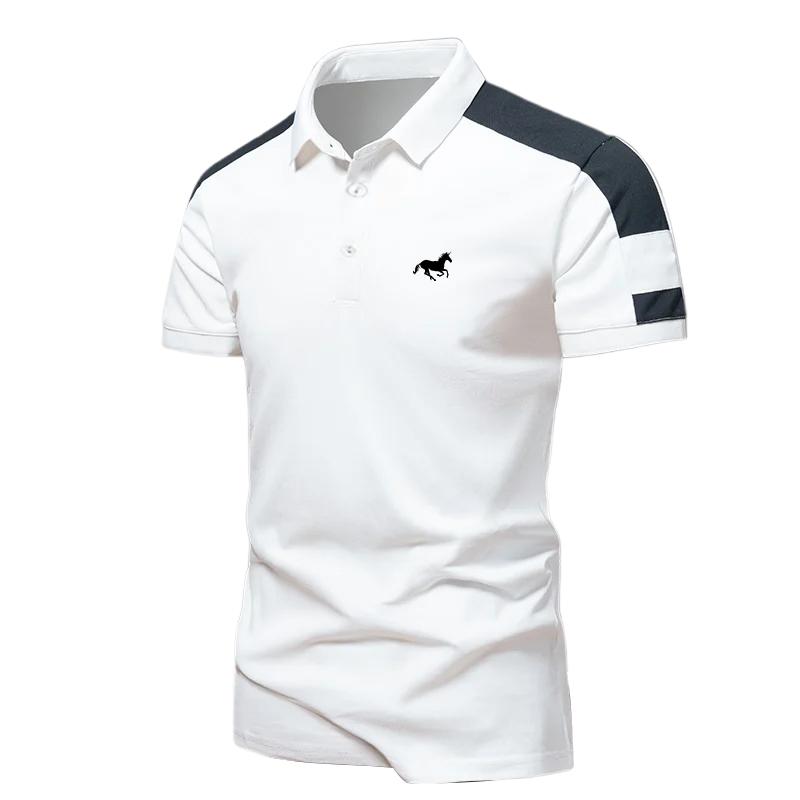 Men's POLO Shirt, Summer Business Casual Short-sleeved T-shirt Lapel Tops