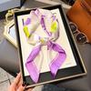 Silk scarf women's neck new scarf with coat 70 small square scarf scarf mother high-end scarf