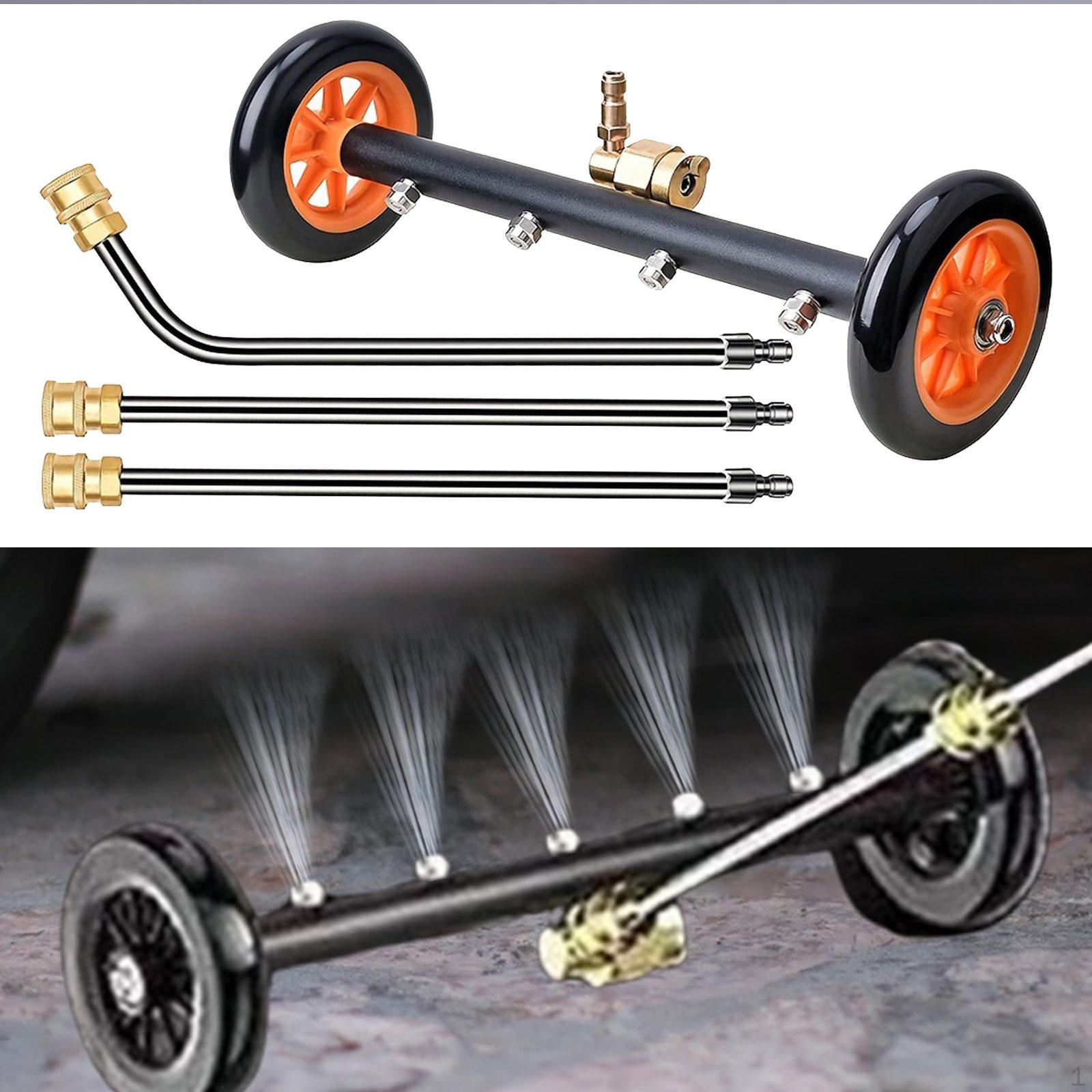 Pressure Washer Undercarriage Cleaner under Car with 4 Nozzles Versatile 4000PSI