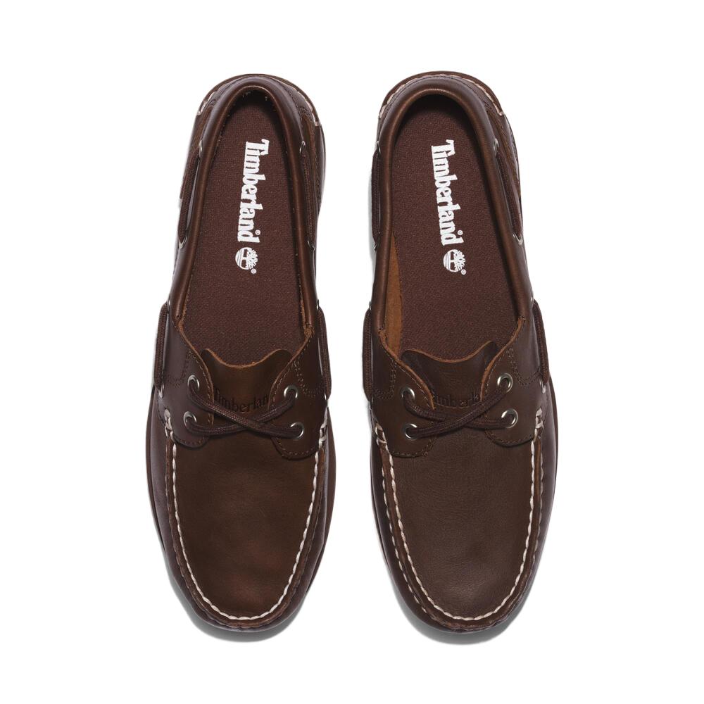 Timberland Classic Boat Comfortable Classic Fashion Trend Sailing Shoes Women Sailing Shoes Brown TB0A5RS7201