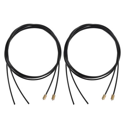 2Pcs Rotary Latch Cable with Stops 92579 Rubber Metal Enhanced Safety Truck Cap Rotary Latch Cable