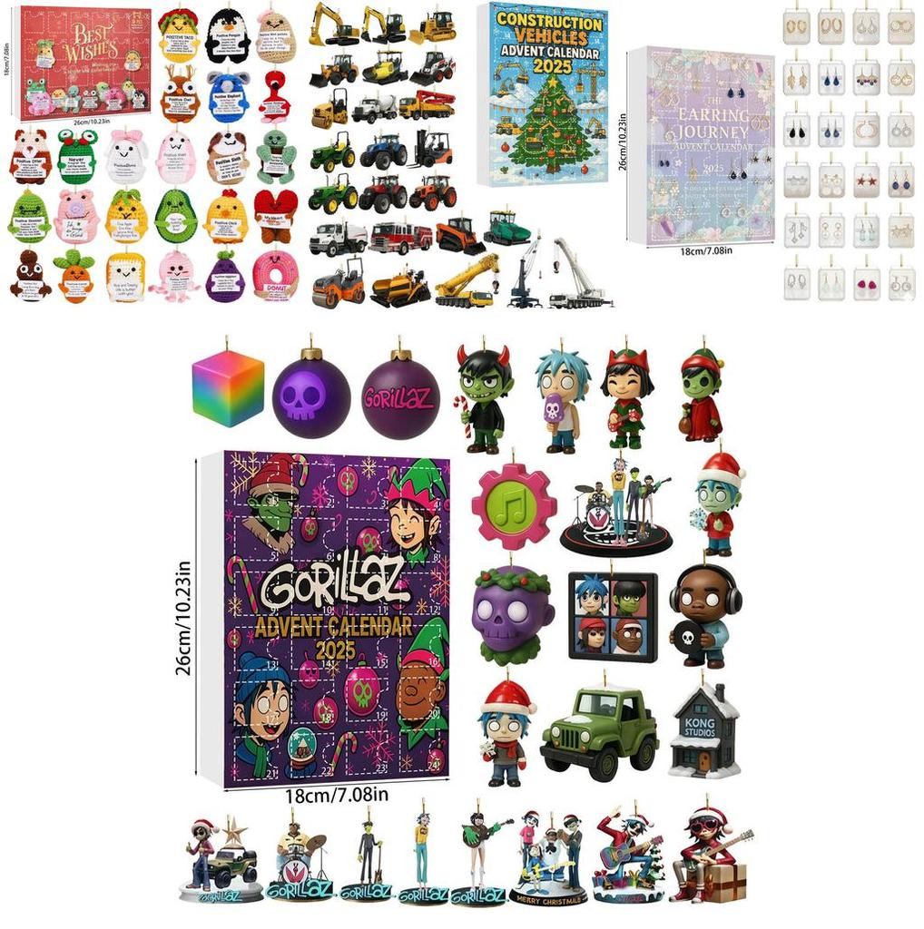 Gorilla Air Force Ballet Acrylic Tree Ornament Advent Calendar Blind Box Gift For Holiday Decor