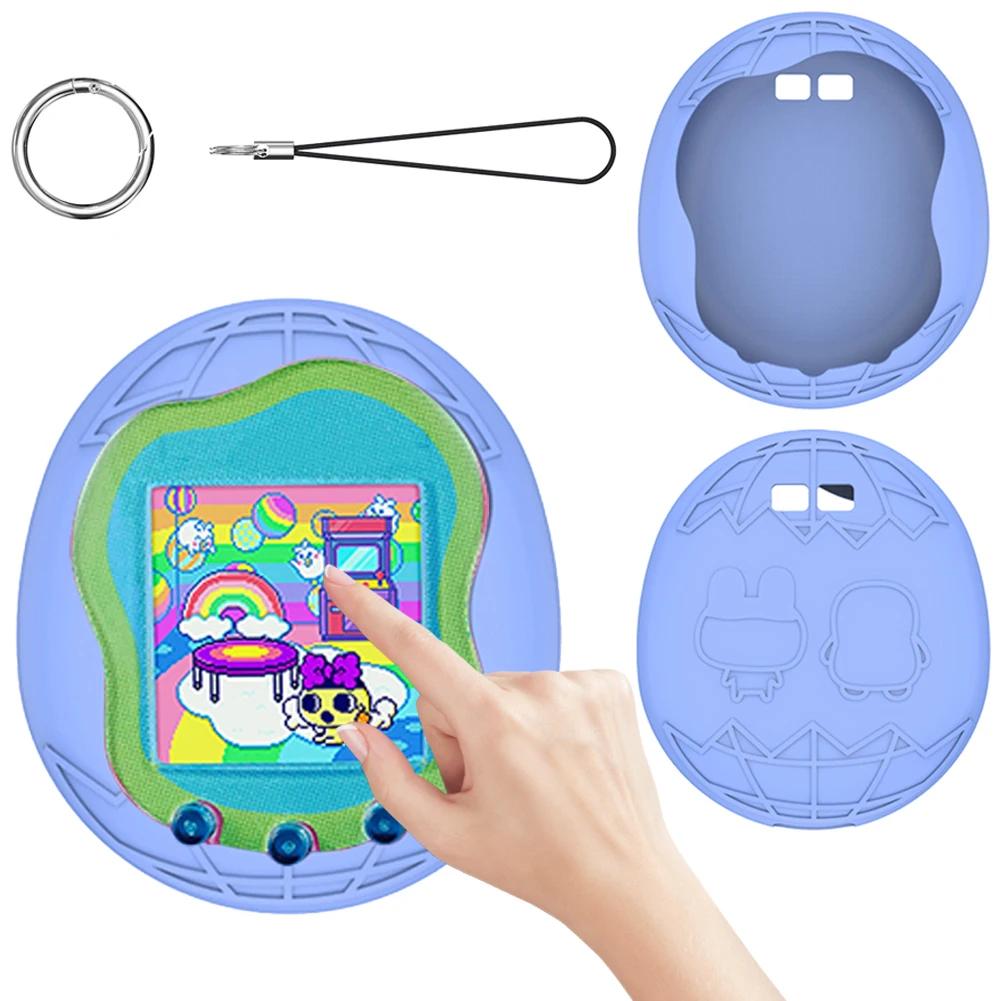 Étui en Silicone Étanche Souple avec Lanière Résistant aux Chocs Skin de Protection Coque Anti-Rayures pour Tamagotchi Uni