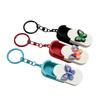 Portable Pill Case With Keychain Mini Pill Organizer Daily/Travel/Office Medicine Box Multifunctional Small Item Storage Box
