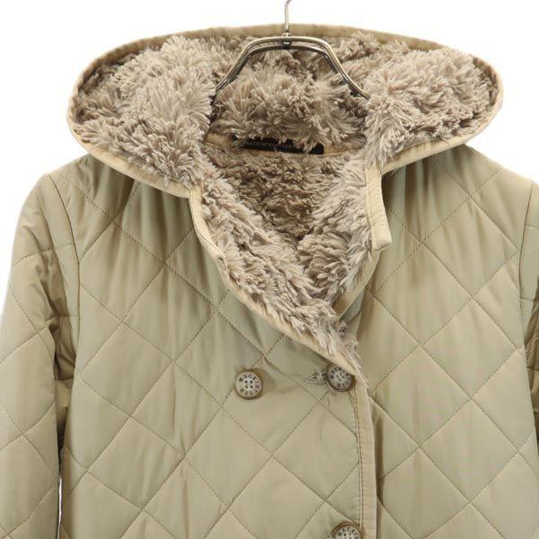 Mackintosh Made In the UK Quilted Jacket 34 Beige Back Bore Women Used