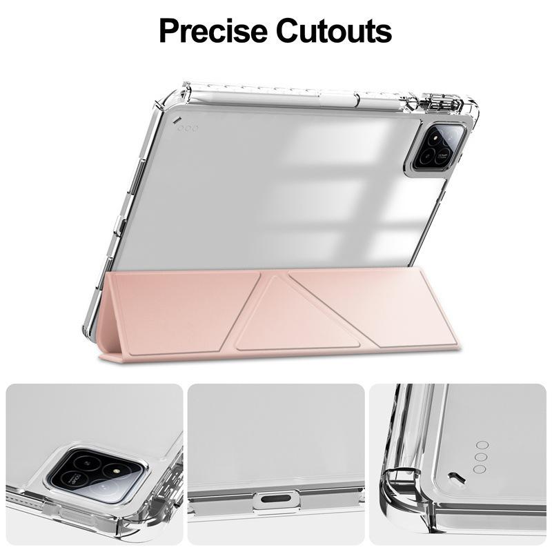 2026 Tablet Case for Xiaomi POCO Pad X1 M1 8 7 6 Pro Redmi Pad 2 Pro SE 11 12.1 8.7 Clear Acrylic Pencil Holder Stand Hard Cover
