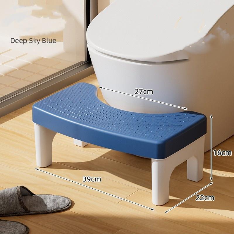 Toilet Stool Footstool Toilet Squatting Pit Artifact Plastic Thickened Feet On The Small Stool Children Non-slip Pad Footstool