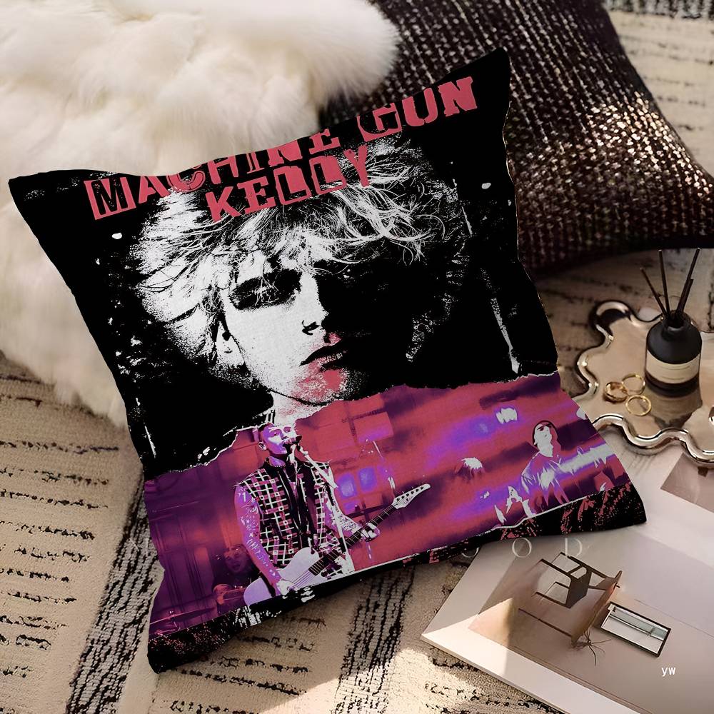 M-Machine Gun Kelly-y Pillow Cover for Bedroom Room and Living Room Sofa Decorative Cushion Cover