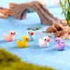 20Pcs DIY Craft Miniature Ducks Resin Accessories for Micro Landscape Terrarium Jewelry Making Phone Case Decoration