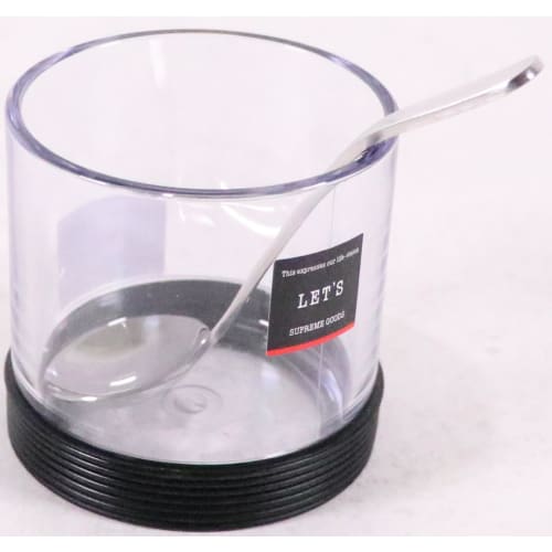 Iwasaki Seasoning Container, Black, 190ml, Let's Sugar Pot, K-197LB