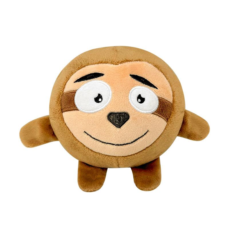 Style Shark Bouncy Dog Ball Plush Pet Chew Toy Double Layer Cartoon Puppy Play