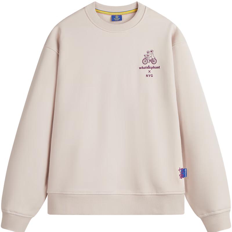 NVG.YOUNG Mou Xiang Co-branded Women's Crewneck Cotton Sweatshirt