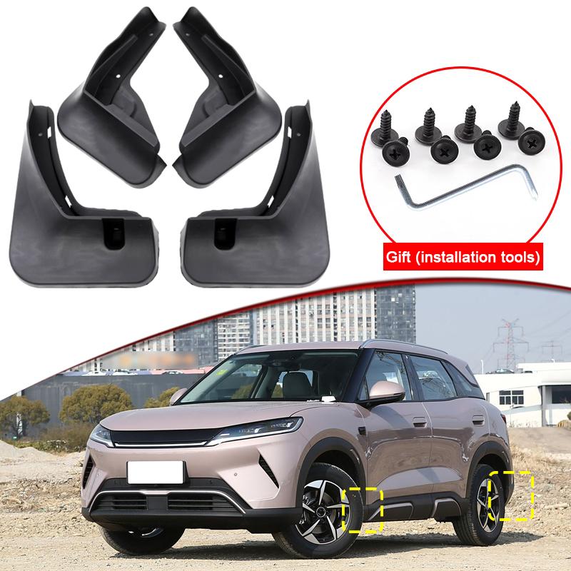 Car Styling For BYD ATTO 2 2025 2026 2027 ABS Car Mud Flaps Splash Guard Mudguards MudFlaps Front Rear Fender Auto Accessories
