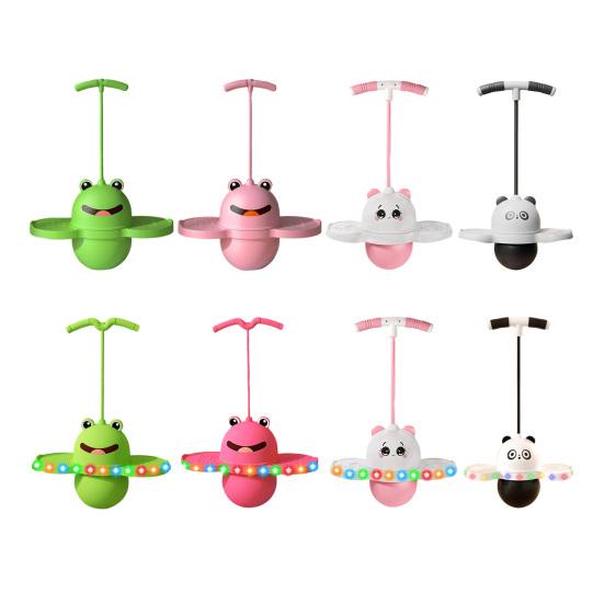 Balance Jumping Ball for Kids Panda Frog Bouncing Ball with Handle & Pump Pogo Sticks Core Strength Motor Skills Coordination Trainer