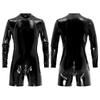 Shiny Latex Catsuit Jumpsuit for menn for voksne, lakken glidelås Boxer Bodysuit Trikot Clubwear