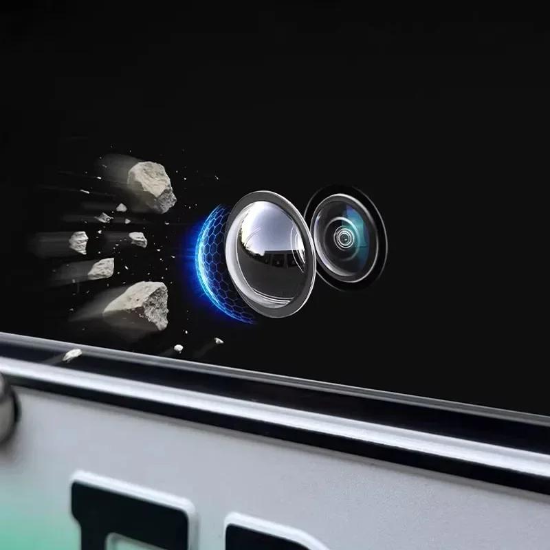 Universal Car Camera Lens Protector 2PCS Rear View Backup Camera Cover 360° Camera Protection Anti Scratch Waterproof Amagi