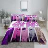 ZOEY D-Demon Hunters K-pop Bed Sheet Set 3D Printed Bed Flat Sheet With Pillowcase Bed Linen King Queen Size