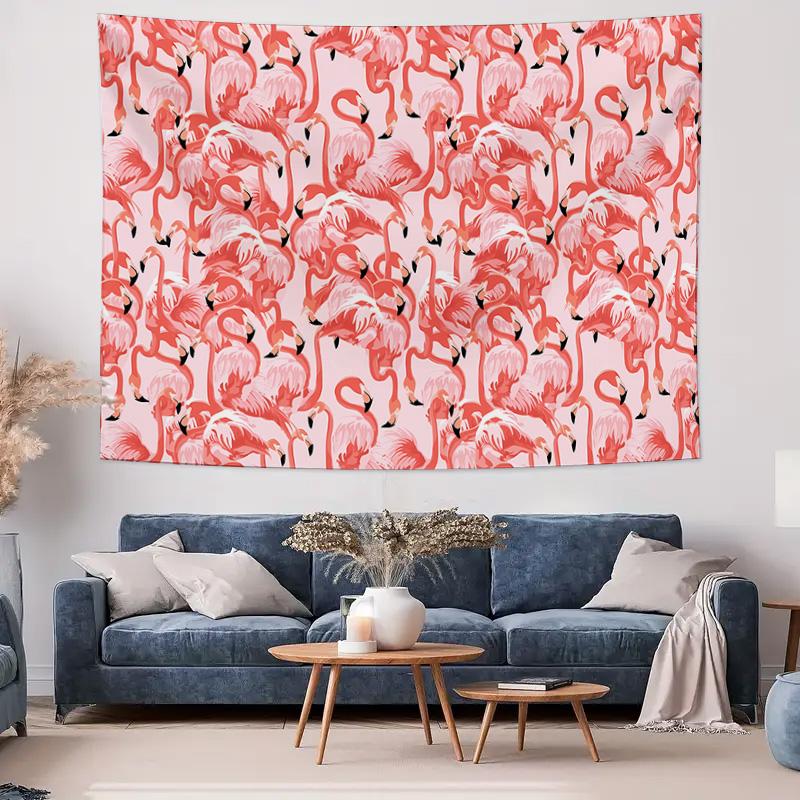 Flamingo Pattern Decorative Wall Hanging Bedroom Fabric Wall Art Tapestry