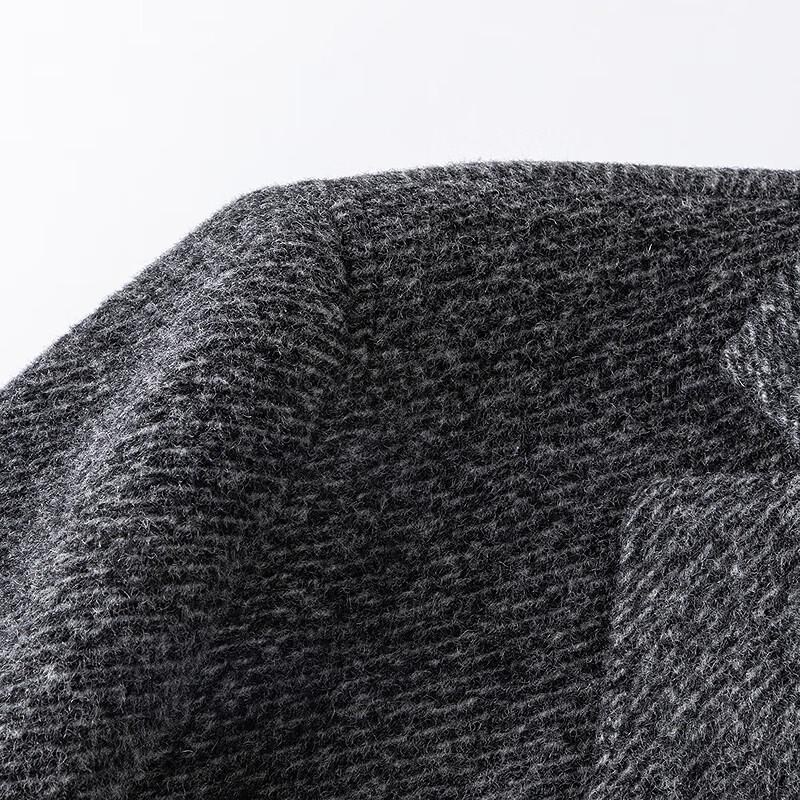 FAPAI Men's Mid-Length Wool Blend Overcoat