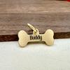 Neues Knochen-Personalisierter Hundemarke Name Haustier-ID-Tag Massives Messing Haustiere Anti-Verlust-Marke Welpenzubehör Hunde Halsband Kundenspezifisch Graviert