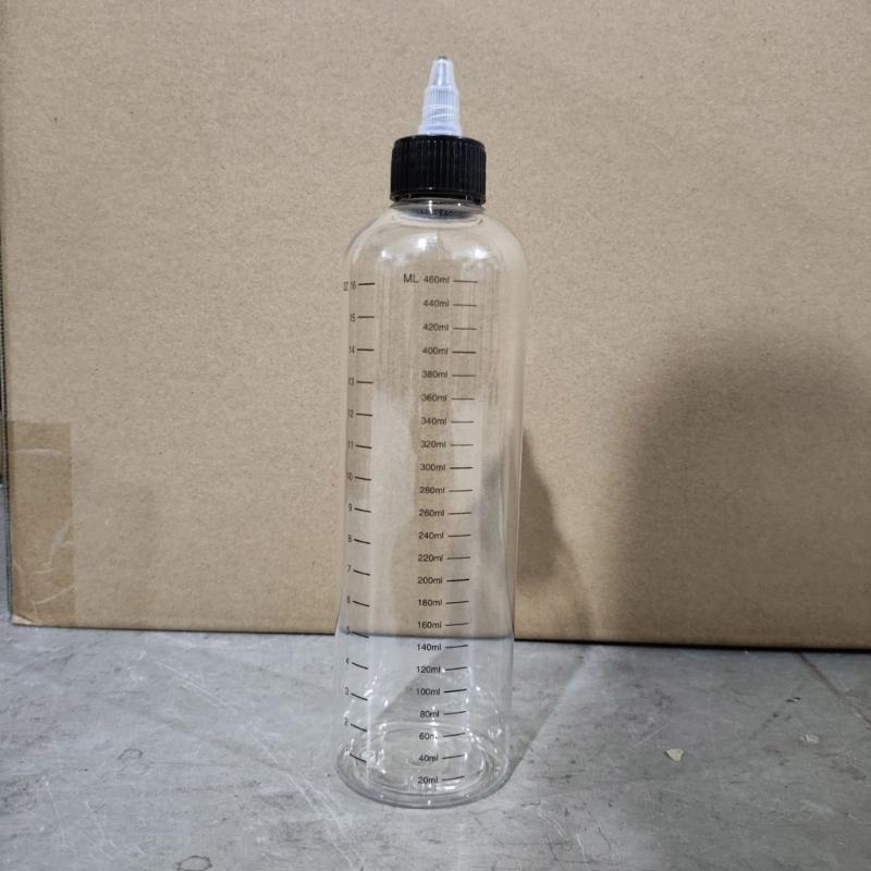 Clear Squeeze Container 500ml Precise Liquid Dispenser Hair Applicator Bottle For Home Travel Use Hair Dyes Essential