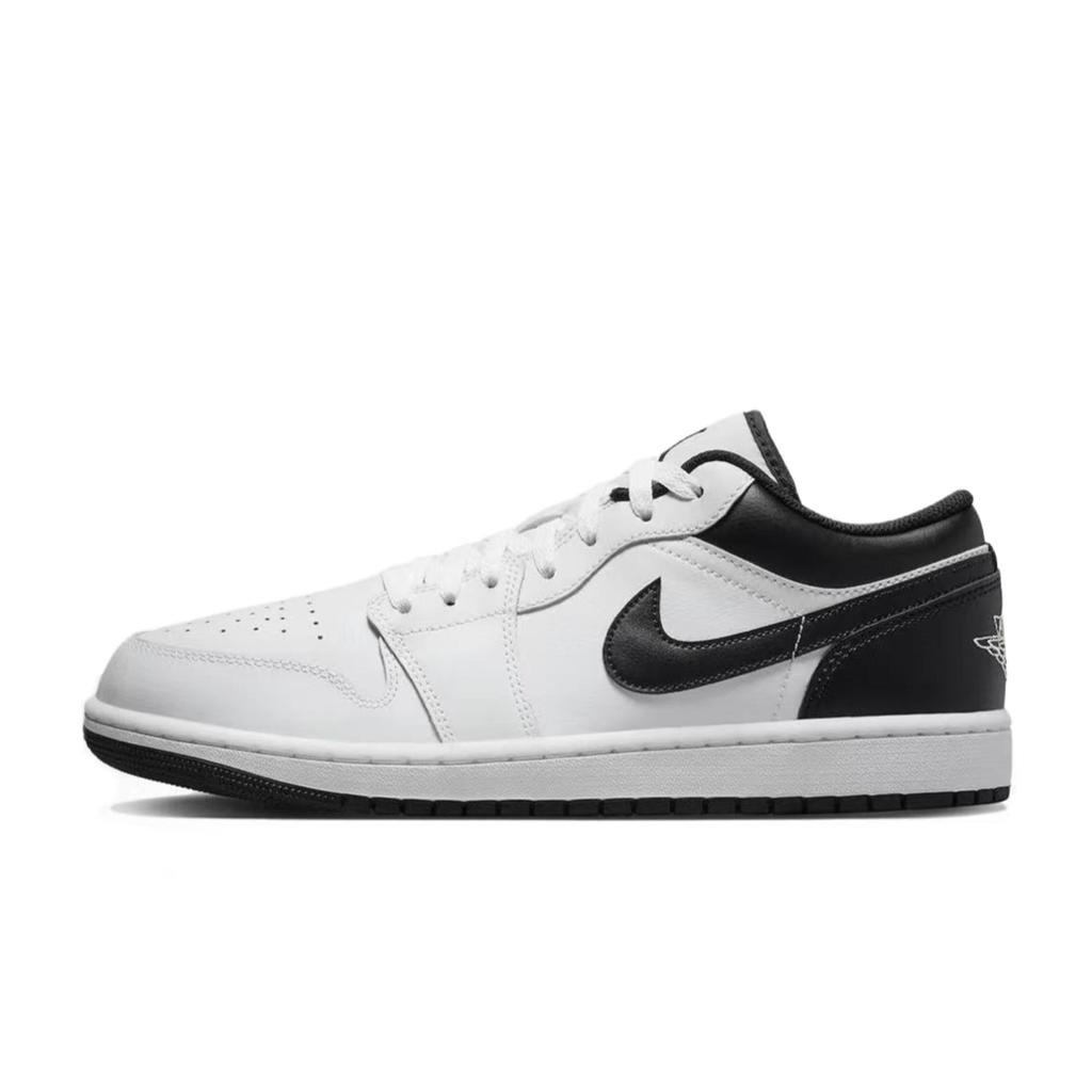 Jordan Air Jordan 1 Vintage Basketball Shoes Men's Low top Gray/White 553558-132(Team748-)