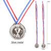 Children Plastic Gold Silver And Bronze Medal With Hanging Ropes For Sports Events And Party Gifts