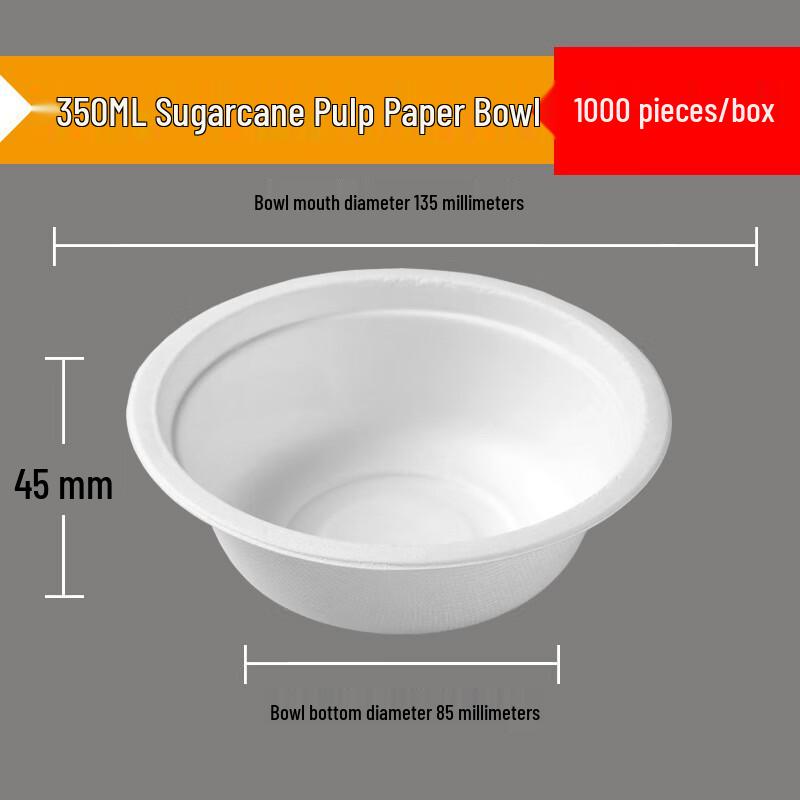 Yudefeng Disposable Round Paper Bowl with Lid
